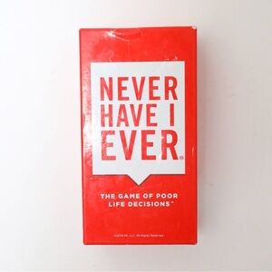 Never Have I Ever The Game of Poor Life Decisions Drinking Game 17+ Adult cards